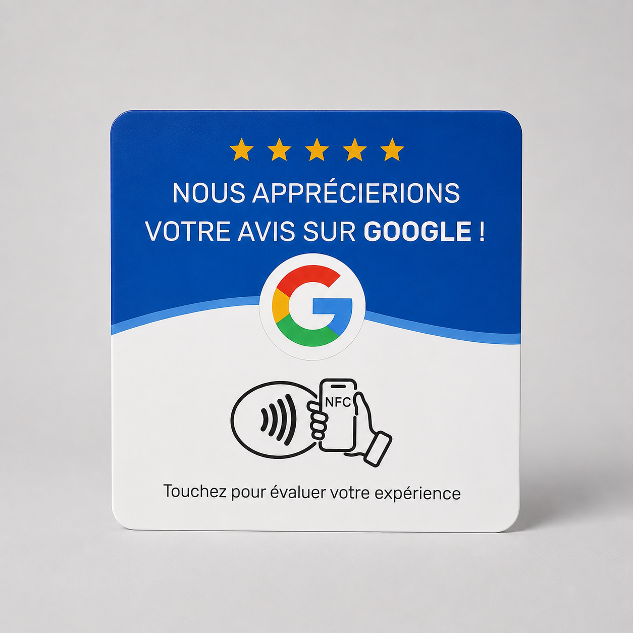 Plaque Avis Google